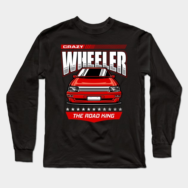 crazy wheeler Long Sleeve T-Shirt by spoilerinc